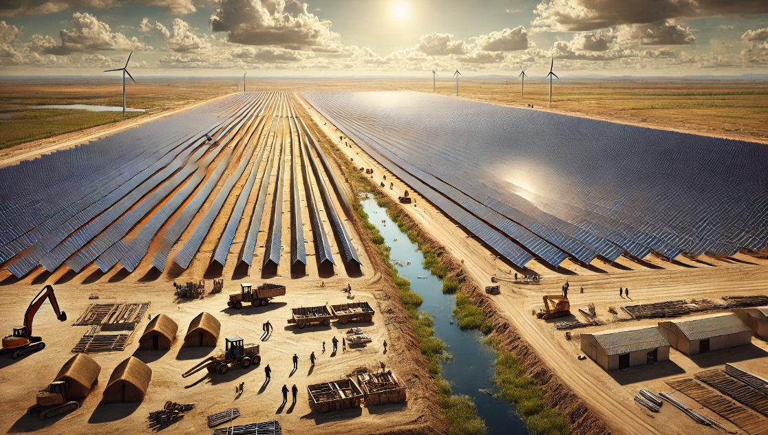 Breaking ground on a massive 286-hectare solar project in Castilla y León! 🌞 This 220MW powerhouse will connect to the grid through a 3.2km underground line, bringing clean energy to Spain.